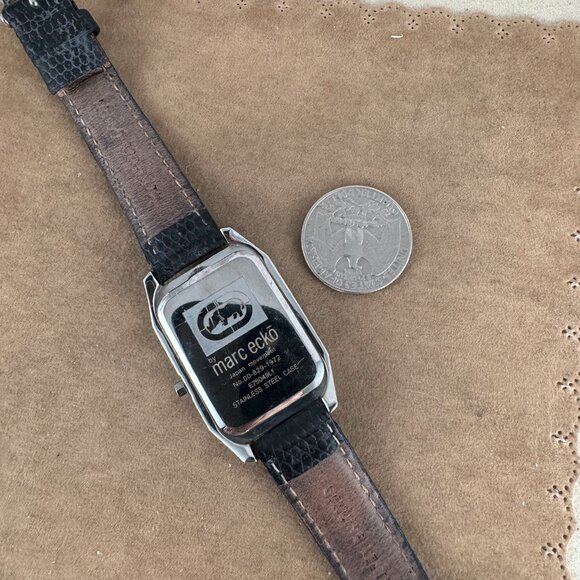 Vintage Marc Ecko Stainless Steel Watch with crystal Bezel. - Picture 7 of 7